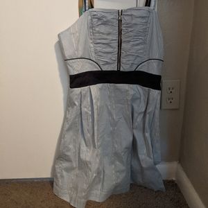 Blue spaghetti strap dress